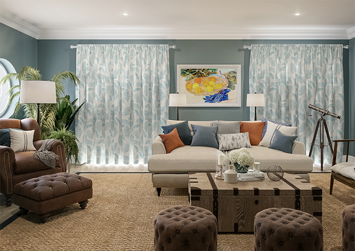 Pampas Grass, Blue Topaz - Made to Measure Curtain - Image 15